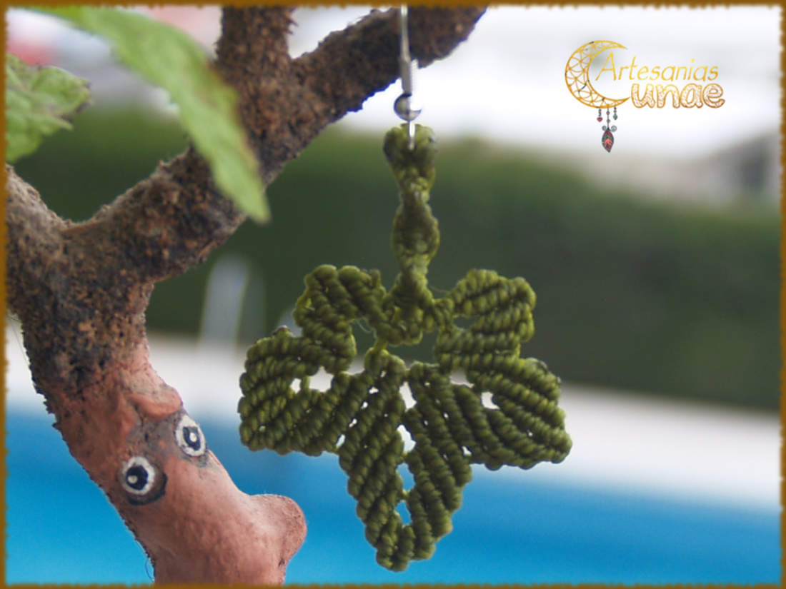 Pendientes Hojas.