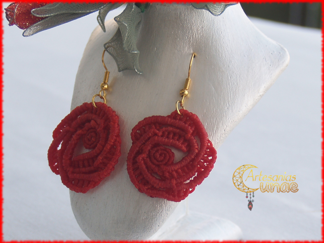 Pendientes Rosas.