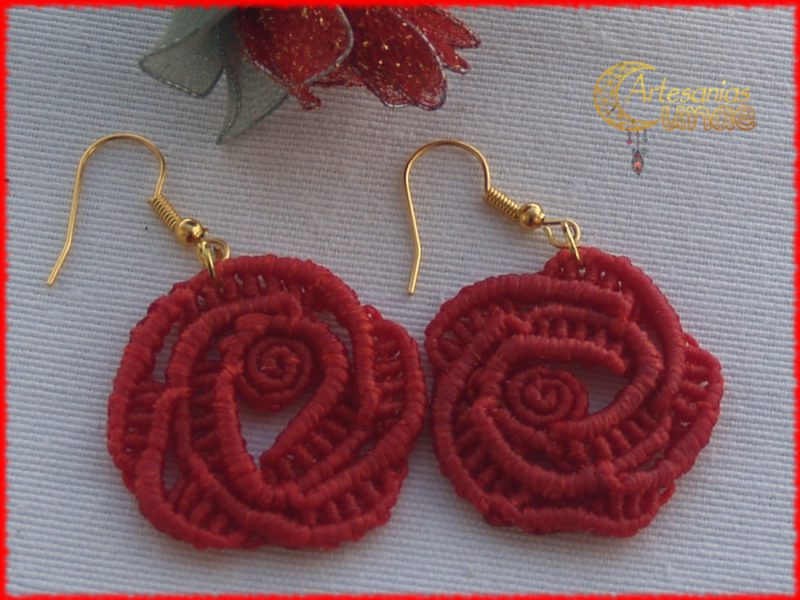 Pendientes Rosas.