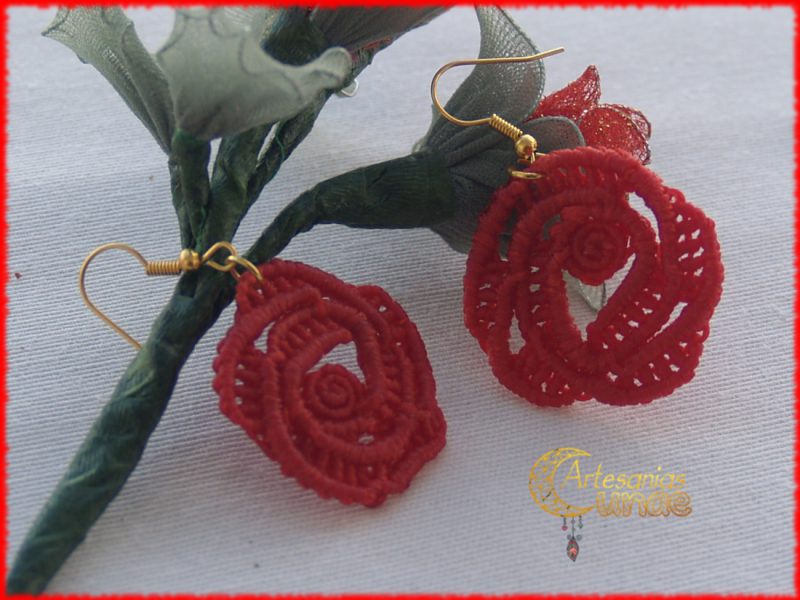 Pendientes Rosas.