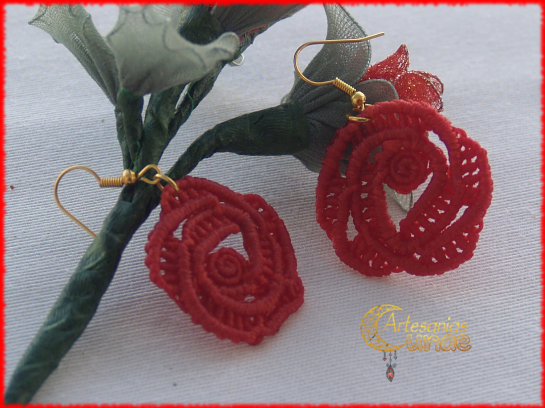 Pendientes Rosas.
