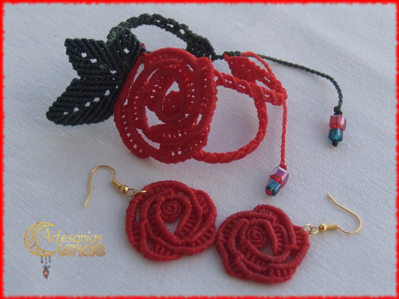Pendientes Rosas.