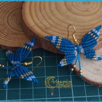 Pendientes "Mariposas" Azules.