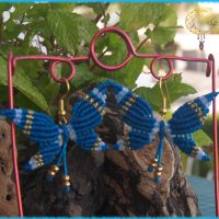 Pendientes "Mariposas" Azules.