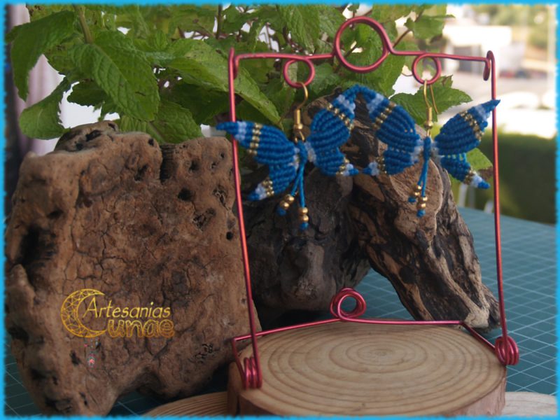 Pendientes "Mariposas" Azules.