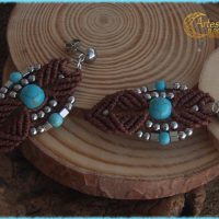 Pendientes "Howlita Turquesa".
