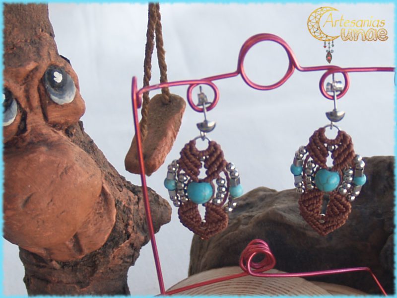 Pendientes "Howlita Turquesa".