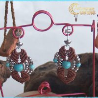 Pendientes "Howlita Turquesa".