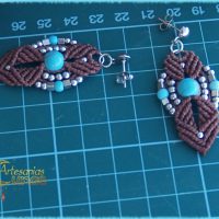 Pendientes "Howlita Turquesa".