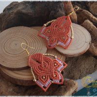 Pendientes "Flor de LOTO".